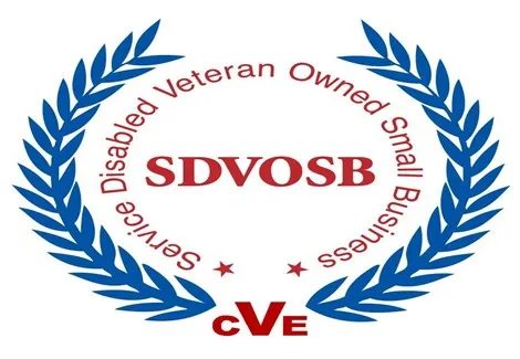 A logo for the service disabled veteran owned small business association.